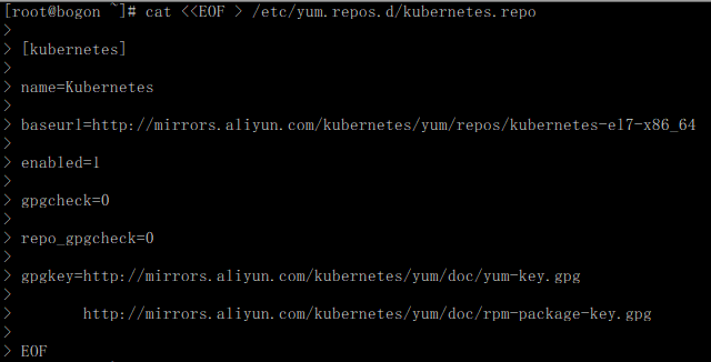 令添加kubernetes倉(cāng)庫(kù)